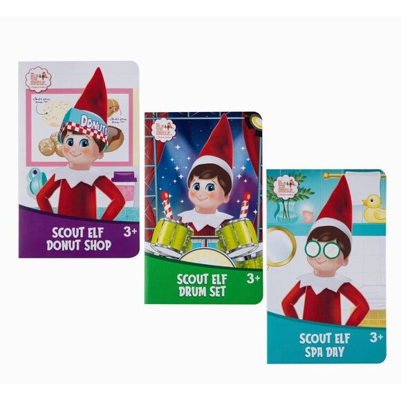 New Elf On The Shelf Elves At Play Pop-Ups Scenes- Drums & More 3 Scenes - Picture 5 of 5